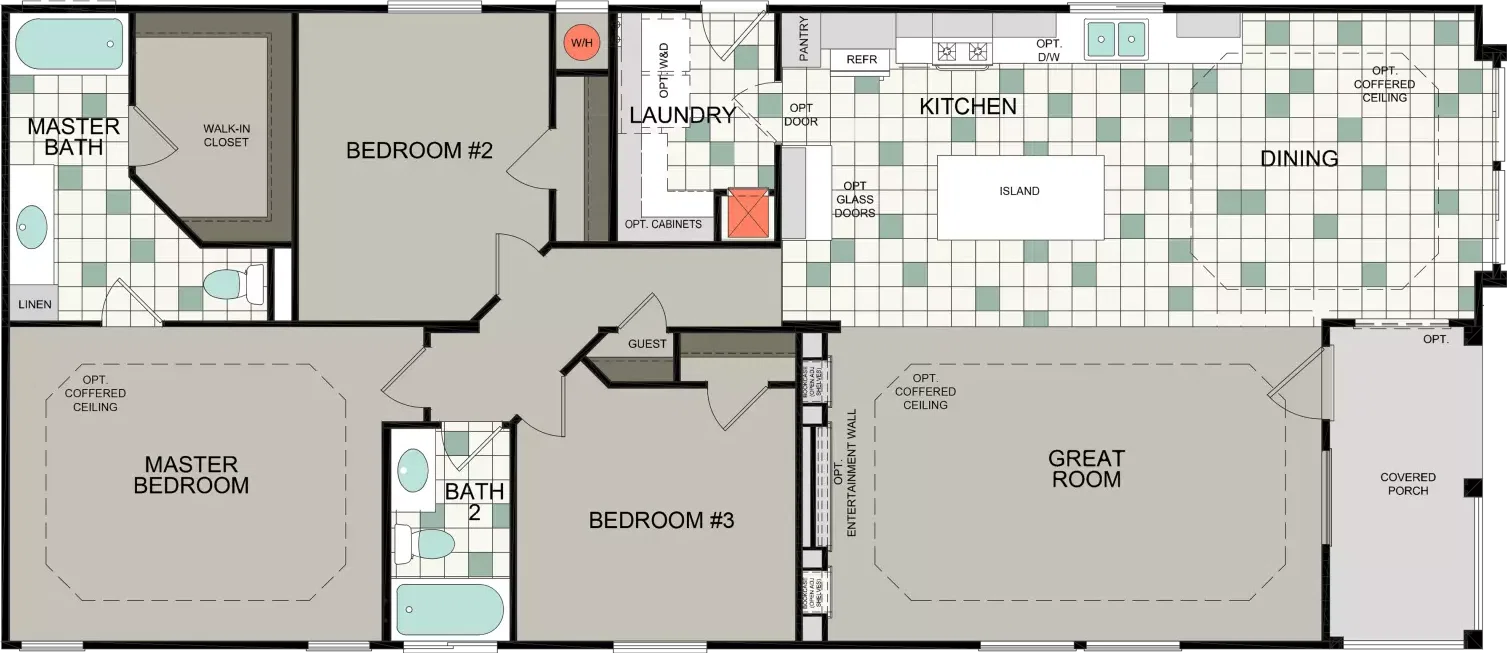 Kingsbrook kb-66 floor plan home features
