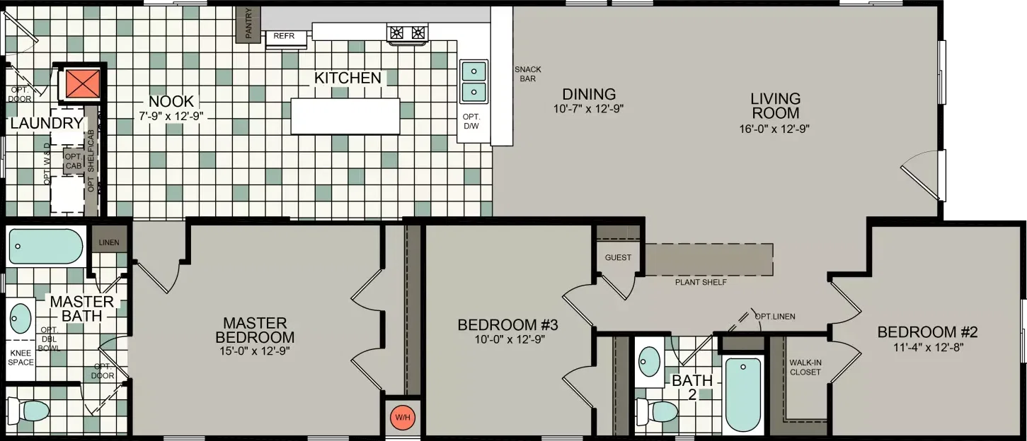 Bd 16 floor plan home features