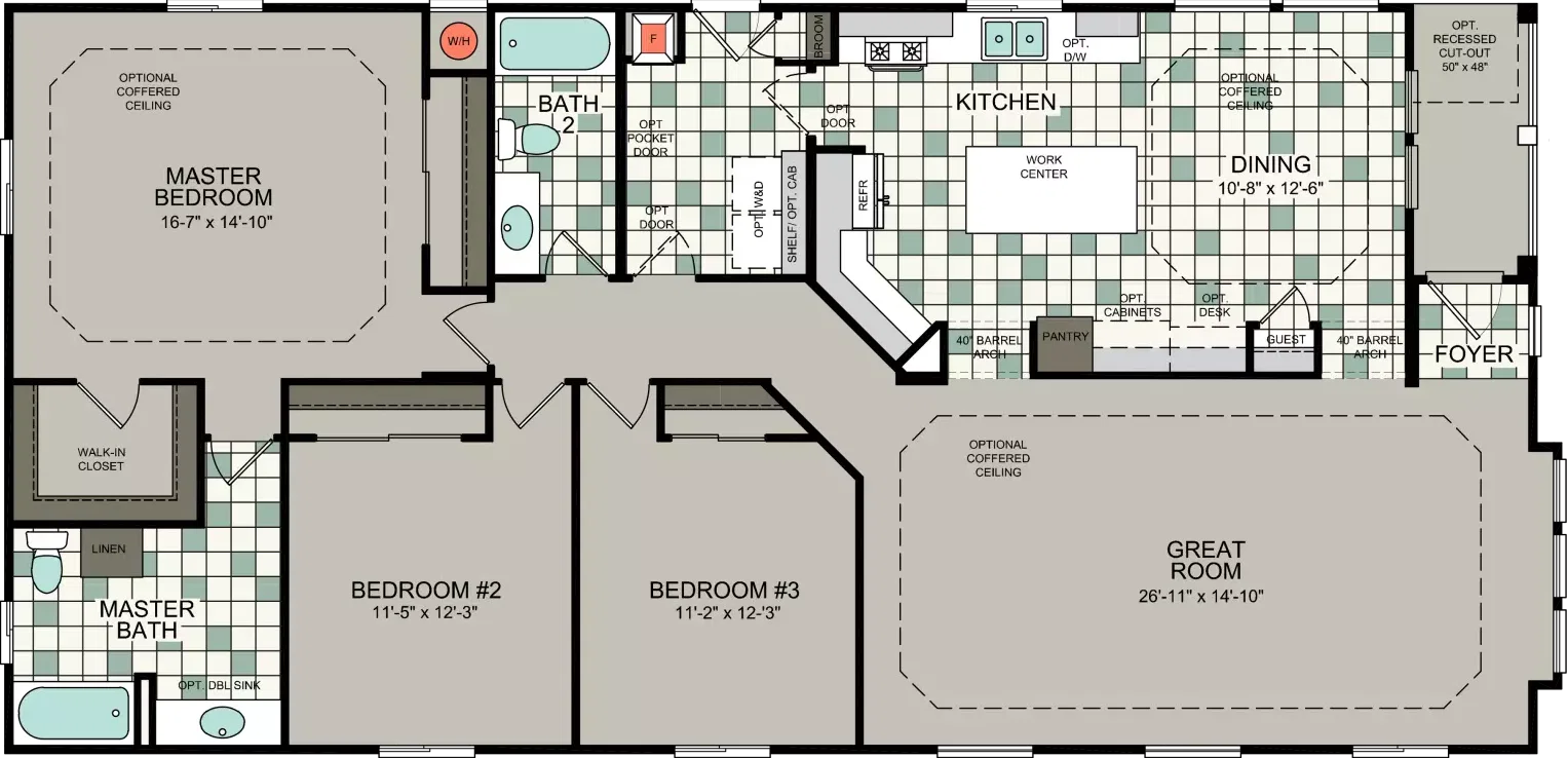 Kingsbrook kb-64 floor plan home features